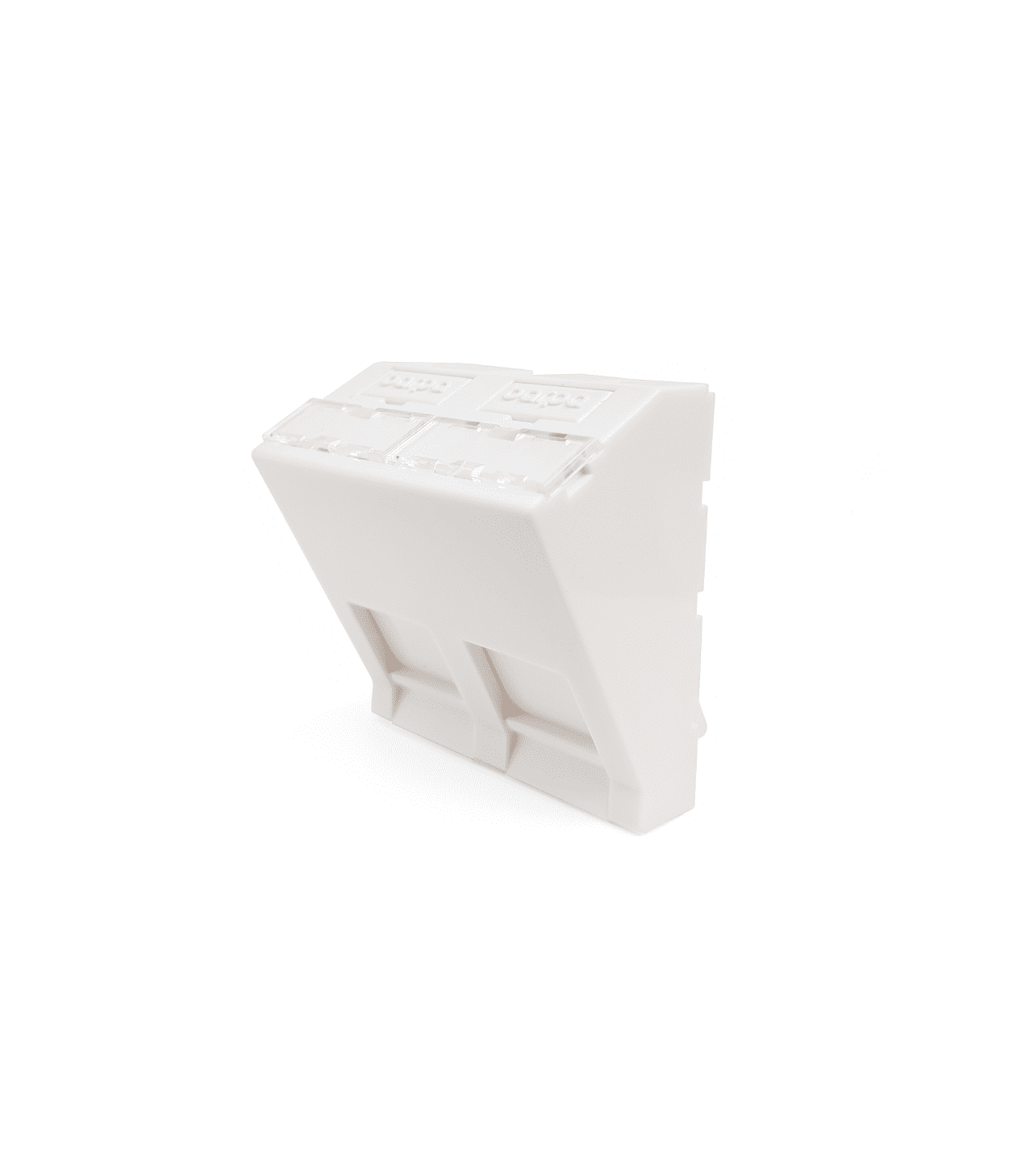 45×45 Angular – Para Conector RJ45 – 1/2 Puertos