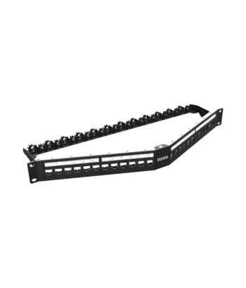Angled Patch Panel Empty – 24 Ports – 1U from barpa